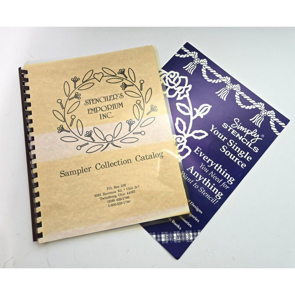 Vintage Craft Catalog Lot Stenciler’s Emporium Plaid Simply Stencils Country
